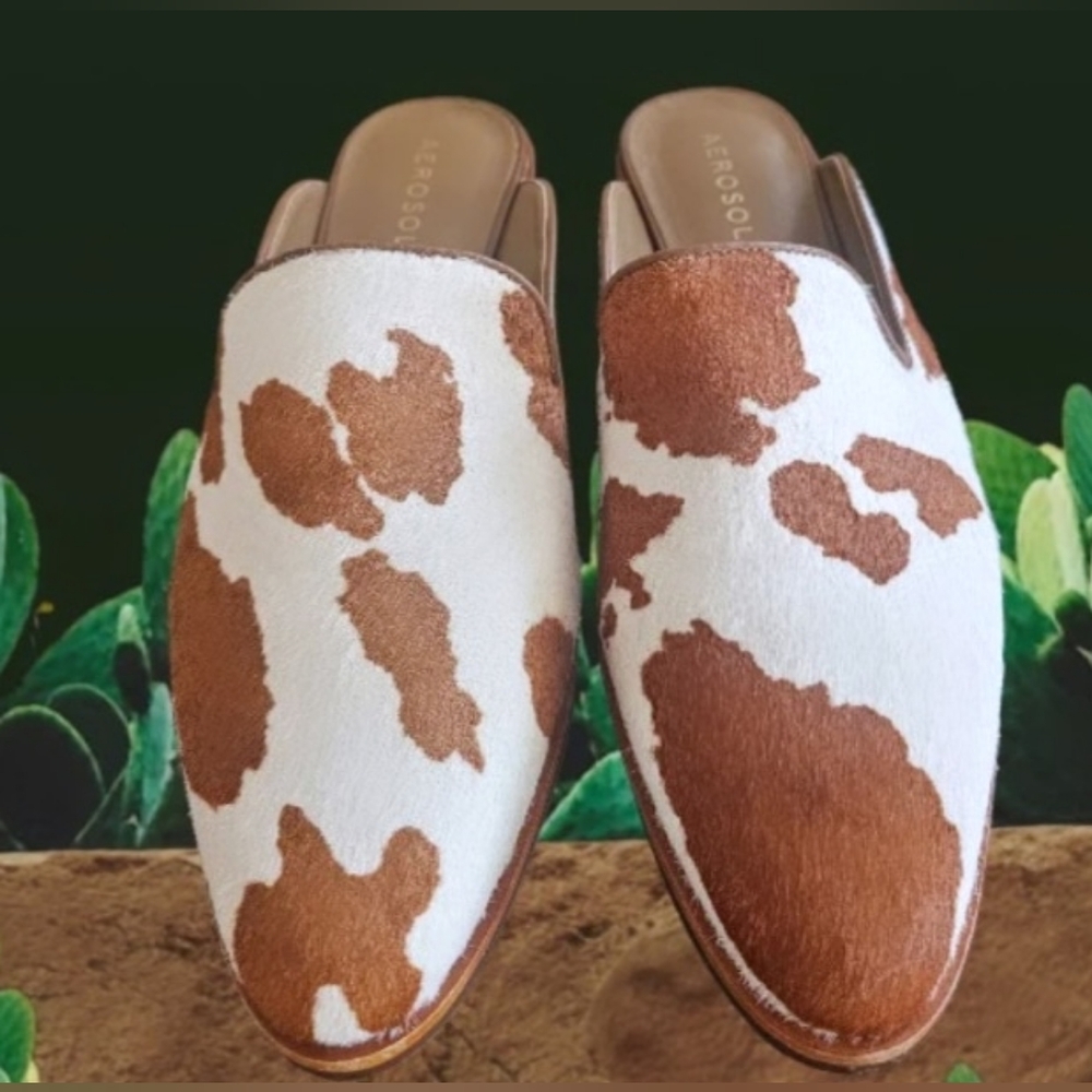 Cute Cow Leather Shoes